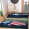 Atletico Madrid Customize Text Floor Rug Office Rug Suitable for Study room Kitchen Game Room Foyer Anti-slip Rug Office home decor Gift for Festivals