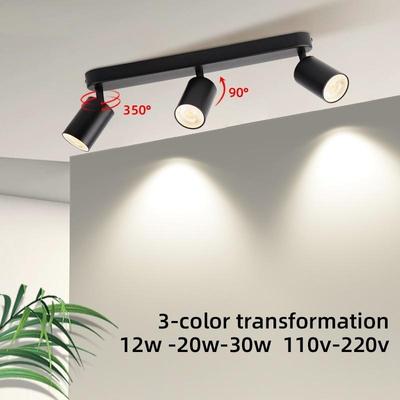Household Minimalism LED Ceiling Lights Indoor Lighting Track Rail Lamp Replaceable Bulb Ceiling Spotlight