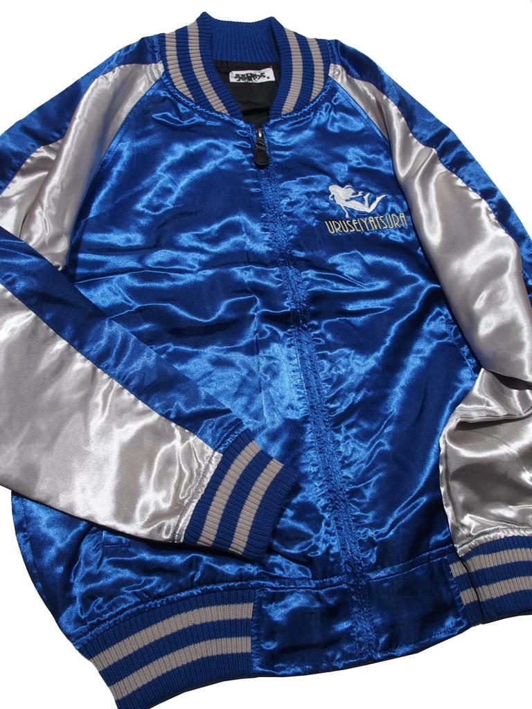 [Urusei Yatsura] Rumiko Takahashi Lum Embroidered Sukajan Character Manga Anime (LL, Blue)