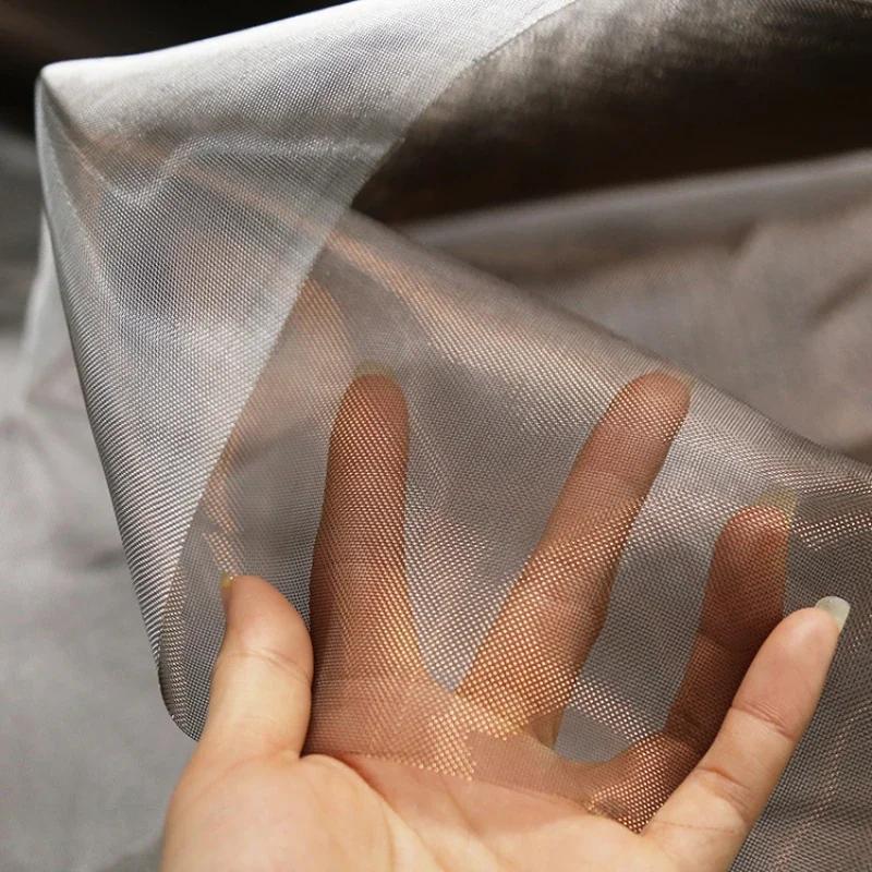 50x140cm Imitated Silk Satin Fabric Lining Mesh Cloth Material for Sewing Dress Costume Curtains Handmade DIY Craft Material