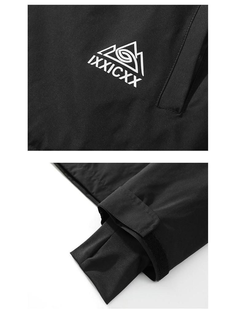 Waterproof Fleece-Lined Ski Suit: Warm Hooded Two-Piece Set for Men & Women