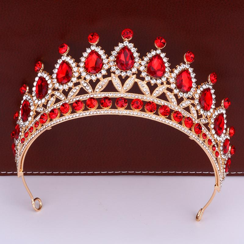 Bridal Crown Wedding Birthday Party Tiara Princess Adult Hair Accessories Alloy Rhinestone Crown