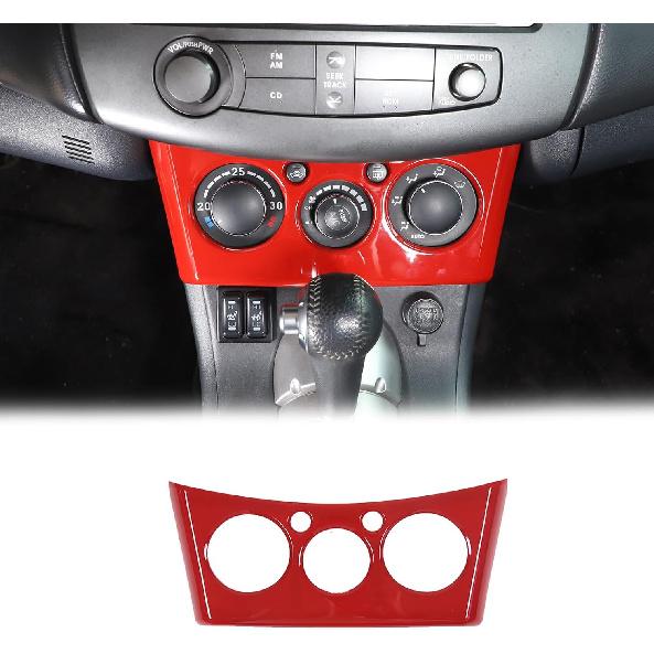 Center Console Air Conditioning Adjustment Panel Cover for Mitsubishi Eclipse 2006-2011, Car A/C Switch Button Frame Trim Accessories ABS Material