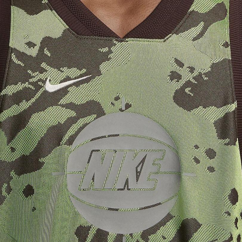 Nike Dri-FIT ADV Camo Print Logo Basketball Tank Top Men Tops Brown DX0258-227