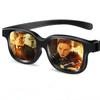 2/3PC 3D Glasses for 3D TV's 1 Pairs Prescription-ready Glasses Gaming and TV Glass Frame Universal Plastic Glasses for 3D Movie Game
