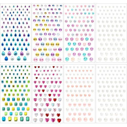

High quality gem stickers pearl nail deco