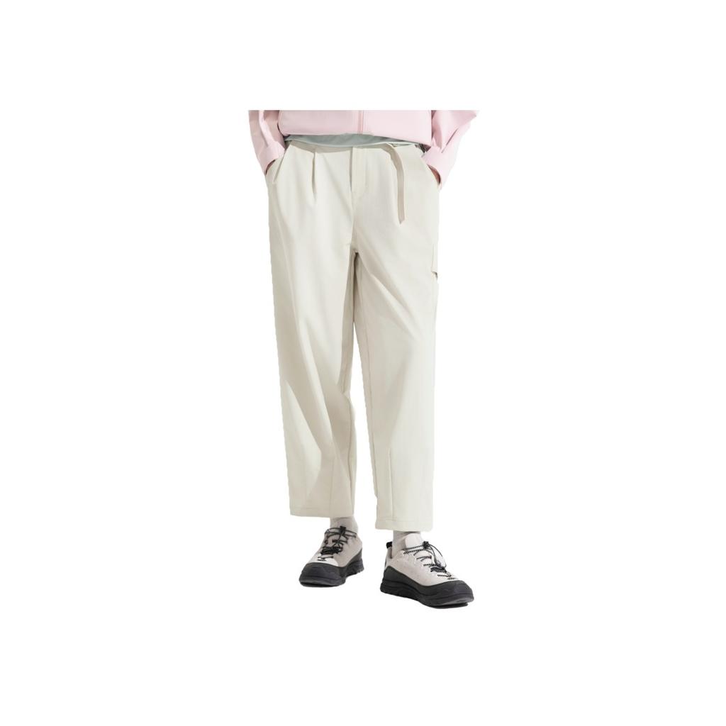 Li Ning CF Breathable Solid Color Straight Leg Casual Pants Women bottoms AYKV758-1