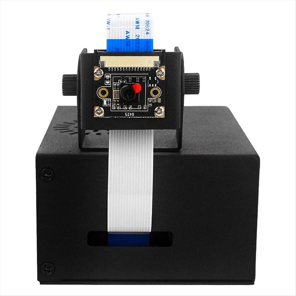 AS62 For NVIDIA Jetson Nano 2GB Metal Case Mini PC Chassis with Camera Holder Holes 160° Camera