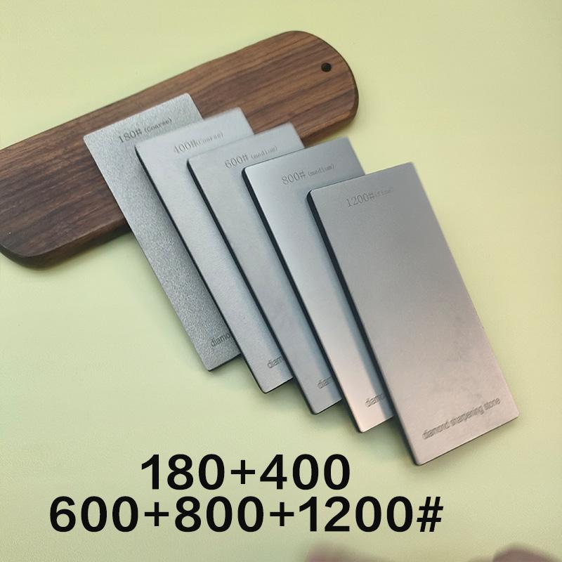 Diamond Sharpening Stone Knife Sharpener Hard Base Non-slip Grit 80-3000# Diamond Tools Fine Grinding Whetstone 170*75mm