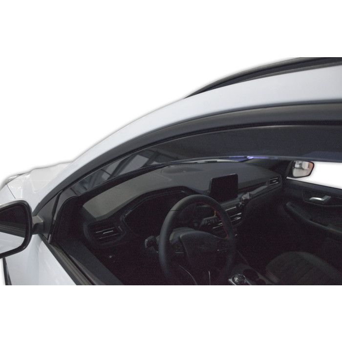 Déflecteurs d'air Ford Kuga 3 (depuis 2019), 4 pièces, Teintés noirs, Acrylique anti-UV