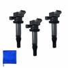 Wellvie Classy Ignition Coil 3-Piece Set for Tanto L375S L385S, Move LA100S LA110S LA150S LA160S, and Hijet S321V S321W S331V S331W. Genuine Compatibl