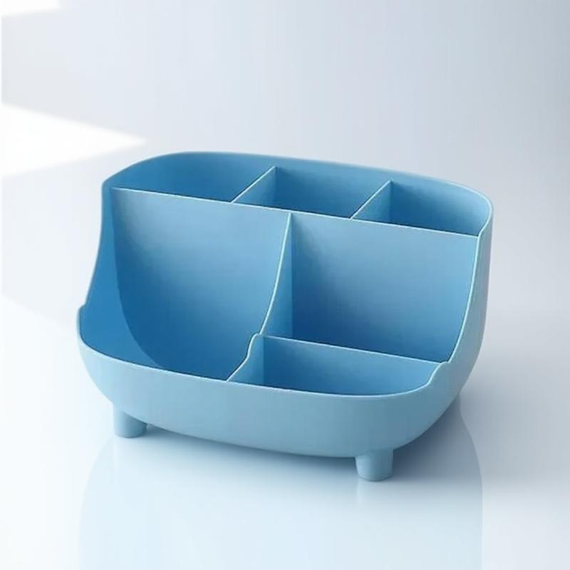 Large Capacity 6 Cell Desktop Pen Organizer Multifunctional Storage Box for Office and School Supplies