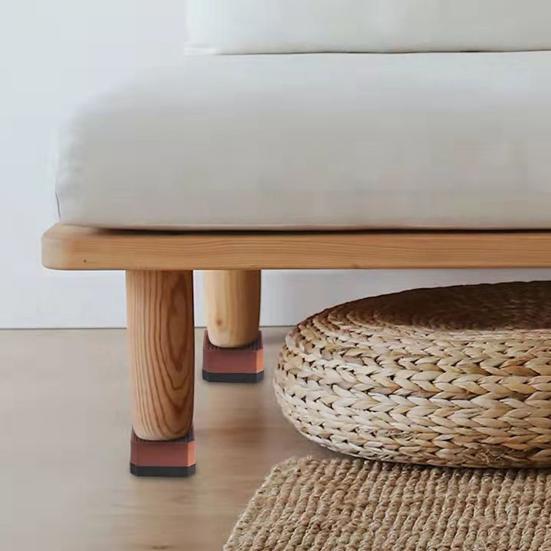 4 Piezas Elevador de Muebles Rectangular Apilable de Alta Resistencia Elevador de Cama Antideslizante Lavadora Refrigerador Escritorio Sofá Silla Pata Elevación Altura