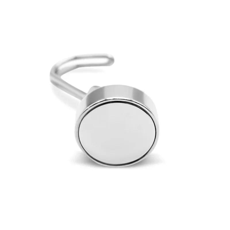 1Pcs 0-5kg Heavy Duty Magnetic Hooks Swivel Swing Magnetic Hook Strong Neodymium Magnet Hooks for Hanging, Perfect for Refrig 1