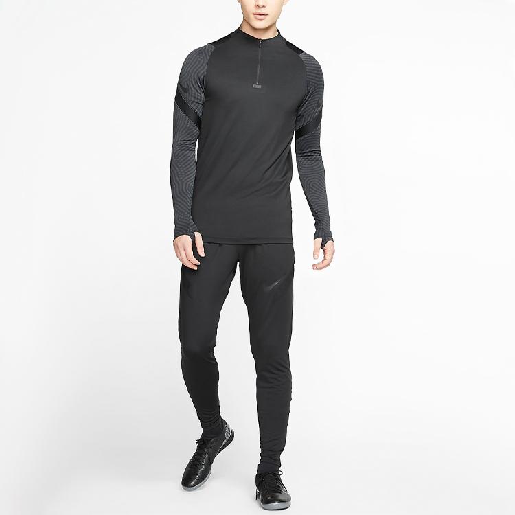 Nike Dri-Fit Strike Pullover Soccer Training Top Men Tops Black CD0565-010