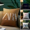 Fishon Z-Zara Design Pillow Case Plush Fabric Soft Pillowcase Double Sided Print Sofa Cushion Cover Throw