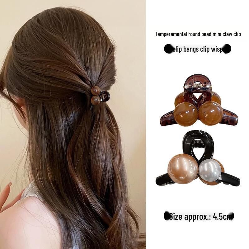 Clips de Păr cu Perle de Vară pentru Femei 2025: Nou Accesoriu Mic pentru Părul din Frunte, Semi-Prins