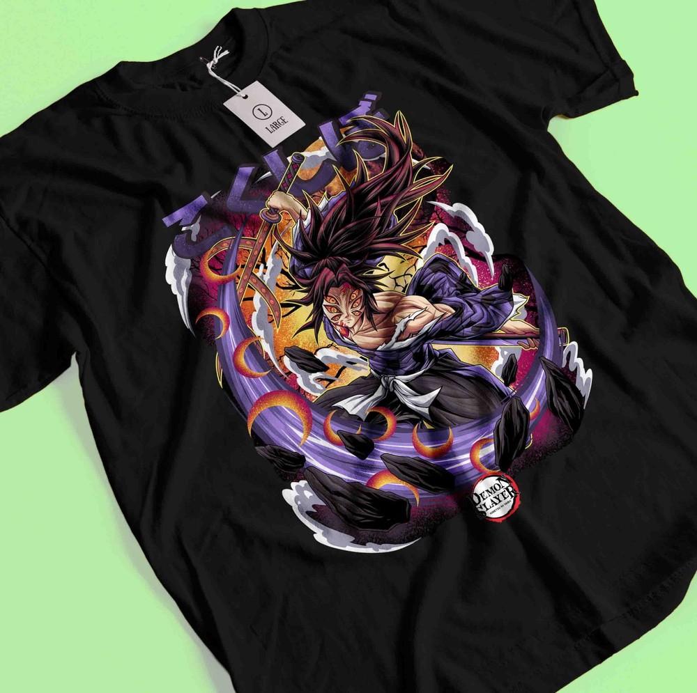

Demon Slayer Shirt Kokushibo Upper Moon 1 Tshirt Zenitsu T-Shirt Muzan Tanjiro XL