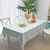 1pcs Checkered Fashion Simple Nordic Tassel Tablecloth Family Gathering Tea Table Cloth Beautiful Living Room Kitchen Dust-proof Decoration Cover