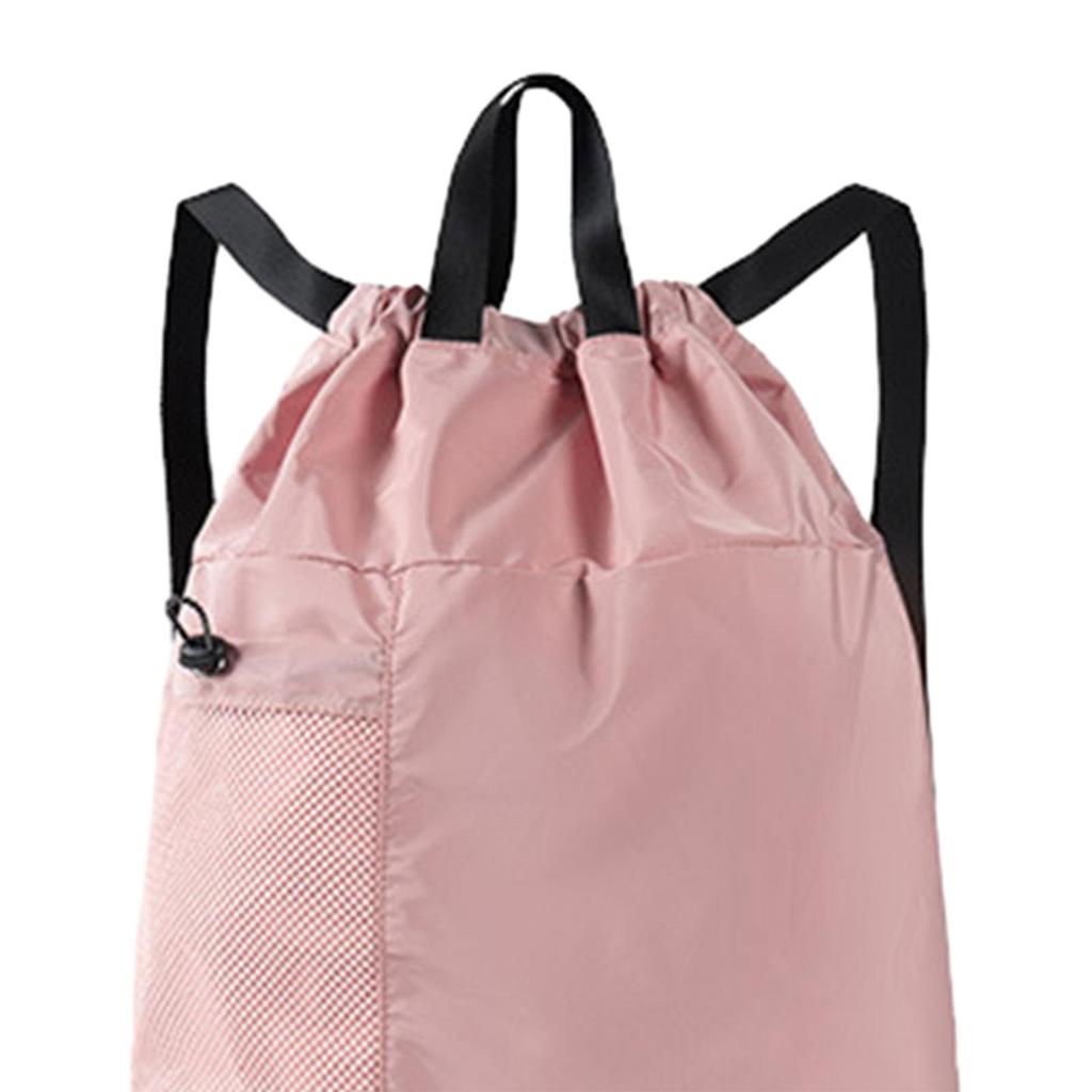 Mesh Swim Drawstring Backpacks Foldable Adjustable Shoulder Bag Sports Gym Bag for Soccer Pool Outdoor Basketball Volleyball