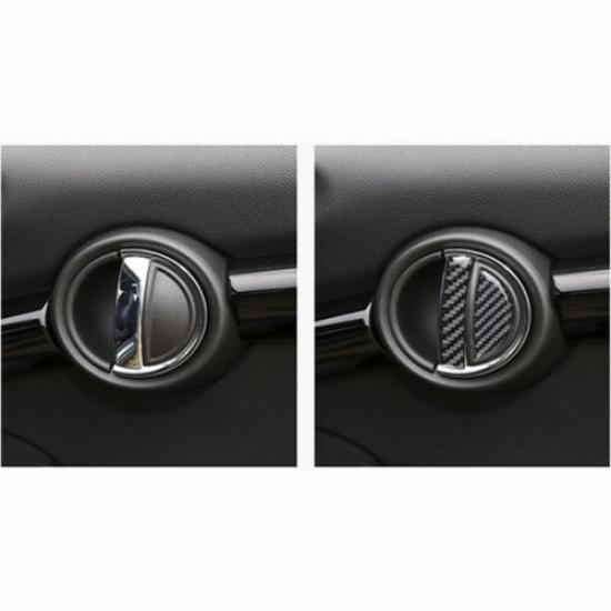 4 X for Mini Cooper F55 F54 F60 Car Interior Carbon Fiber Door Handle Cover Trim
