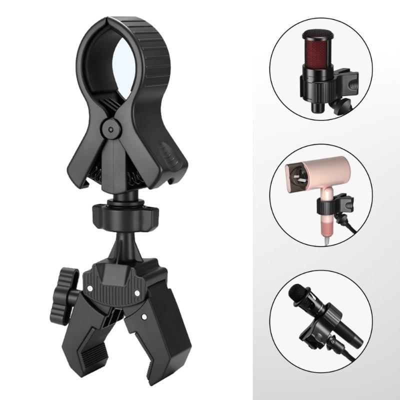 Universal Device Holder with Soft Sponge Lining Suitable for Microphones Handheld Fan Hair Dryers Mounting Support