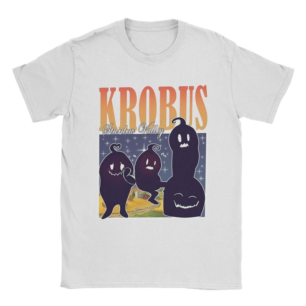 Men Retro Krobus Stardew Valley T Shirts Cotton Clothing Awesome Short Sleeve Round Neck Tees Summer T-Shirt