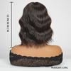Short Curly Wavy Bob Wig 12 Inch Shoulder Length Middle Part Short Brown Wig Heat Resistant Synthetic Party Costume Cosplay Wig For Girls Wear Wigs