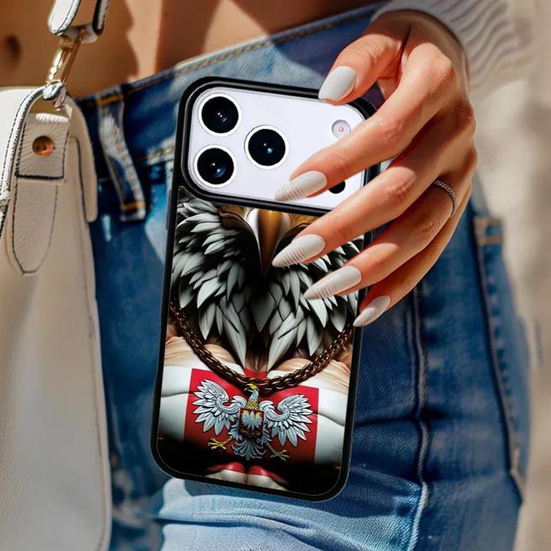 Poland Polish Flag Phone Case For iPhone 17 Air 14 15 13 12 Max Cover For Apple 16e 11 Pro Max Plus Coque