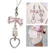 Sweet Bowknot Bear Pendant Phone Strap Portable Hanging Lanyard for Girls