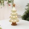 Christmas Tree Statue Small Decorations for Shelf Holiday Landscape