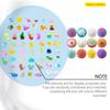 12Pcs Ocean-Themed Bath Bombs with Animal Toys Fizzy Colorful Bubble Balls for Kids Natural Sea Salt Essential Oils Moisturizing Skin-Softening Fun