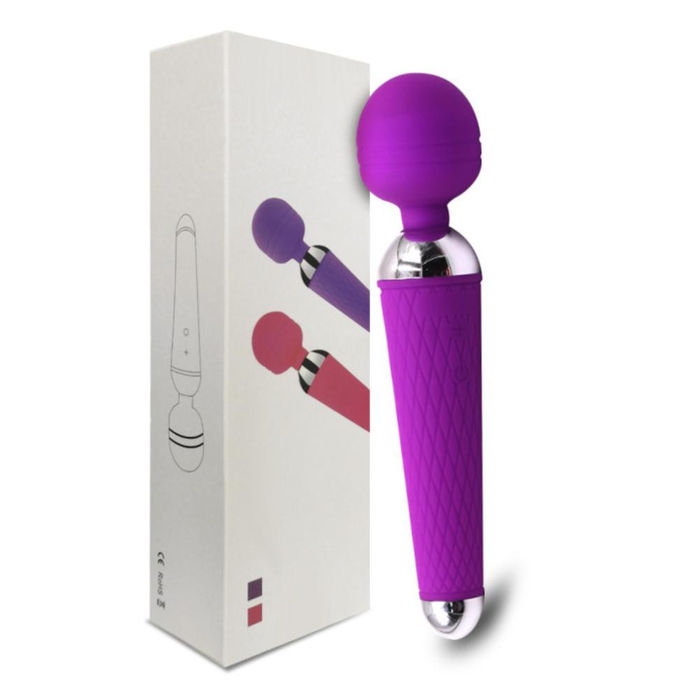 Wireless Rechargeable Magic Wand Vibrator for Women, Clitoral Massager, USB Adult Sex Toy for Ages 18+
