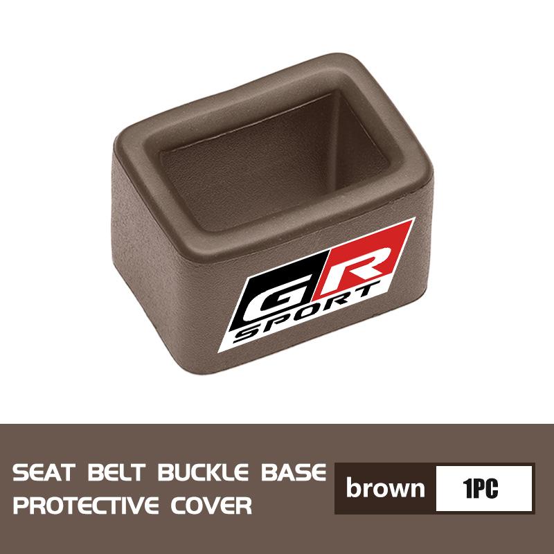 For Toyota Car Seat Safety Belt Buckle Base Clip Protection Cover Crown GR Corolla YARIS Auris C-HR Hilux Vios Prius