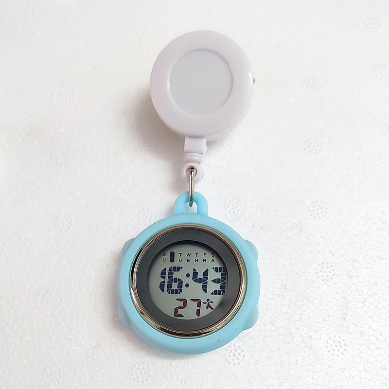 Luminous Retractable Clip-On Nurse Watch for Medical Professionals