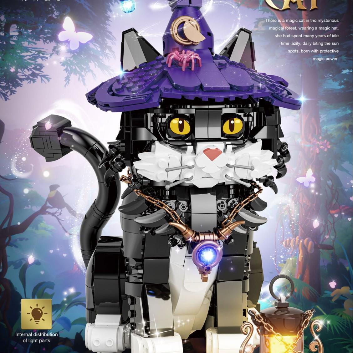 

Magic Kitten 1128-Piece Building Blocks Set - Educational Halloween Toy
