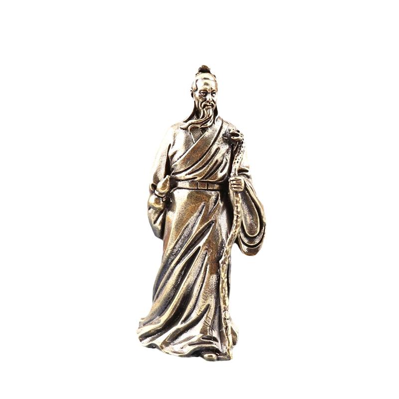 Solid Brass Donkey Small Ornament Antique Copper Animal Equus Asinus Miniature Figurines Home Desktop Decoration Accessories