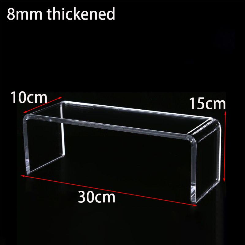 Acrylic Display Riser,Thicken 8mm Clear Display Shelf for Cupcake Stand,Figurines,Collectibles Kitchen Bathroom Home Organizer