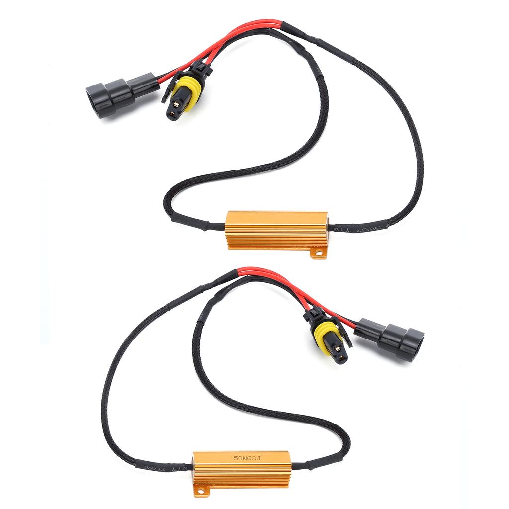 2pcs 9005 LED Load Resistor Decoder 50W 6 Ohm  for Headlight Fog Daytime Running Light