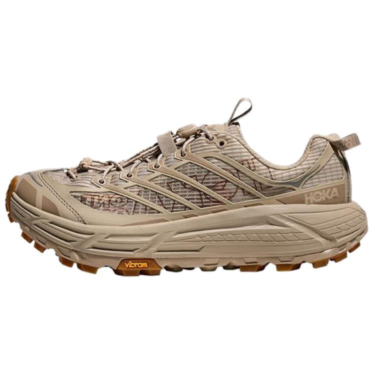 HOKA Mafate Three2 Grid JP Raw Linen Asia Exclusive Unisex Sneakers Cream Sand 1172370-RLN