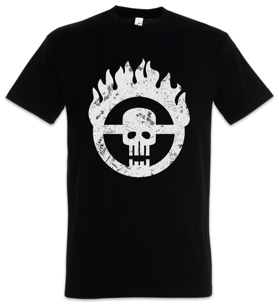 Skull Wheel Insignia Men's T-Shirt Scrotus Mad Miller Main Force Patrol Furiosa