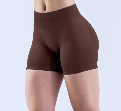 Seamless Waist Yoga High Waist Butt Lifting Compression Sports Bra Shorts Leggings Set Women Running Training Outfit
