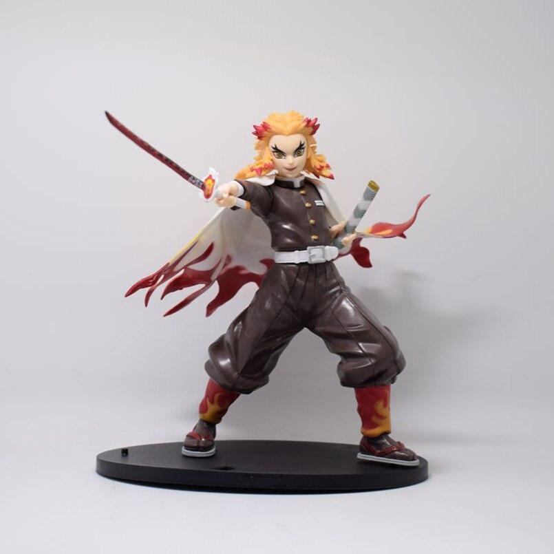 18cm Anime Demon Slayer Figure Demon Slayer Rengoku Kyoujurou Pvc Action Figure Collectible Model Toys Kid Gift