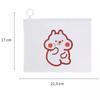 Paper Folder Information Bag Transparent File Folder File Storage Bag Bear File Bag Pencil Case