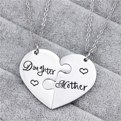 Chic Mother Daughter Necklace Wear Easy Deformed Resistant Not