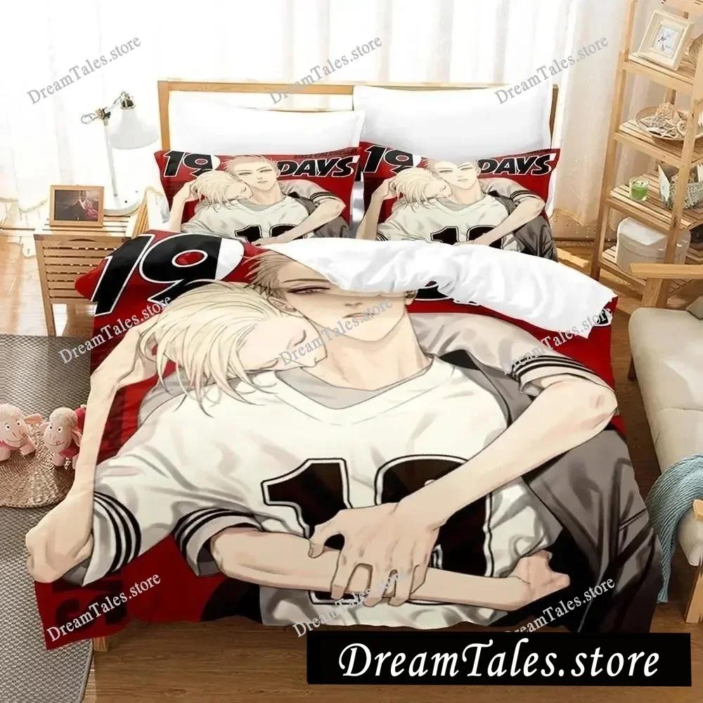 Anime 19 Days Bedding Set Single Twin Full Queen King Size Bed Set Adult Kid Bedroom Duvet Cover Sets 3D Anime Bed Sheet Set