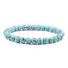 Natural Stone Elastic Bracelet 6mm Charm Men Black Lava Blue Beads Strand Bracelets for Women Yoga Meditation Jewelry pulseira