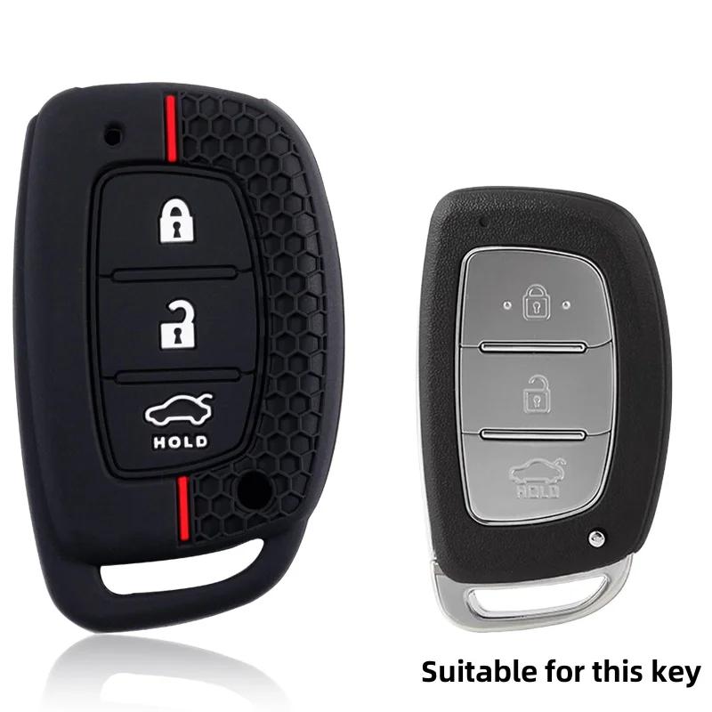 

Silicone New Car Smart Key Case Cover For Hyundai Tucson Santa Fe Rena Sonata Elantra Creta Ix35 Ix45 I10 I30 I40