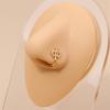 Classic Gold U-Shaped Rhinestone Non-Piercing Nose Ring: Butterfly, Moon, Crown, Heart Styles