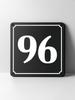 Metal House Number Sign, Black White Contrast, Outdoor Wall Decor for Home Street